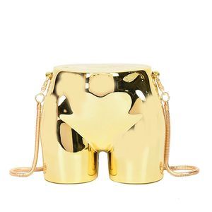 Mini Evening Bag Novelty Hip Shaped Purse Handbag Acrylic Cluth ^-^